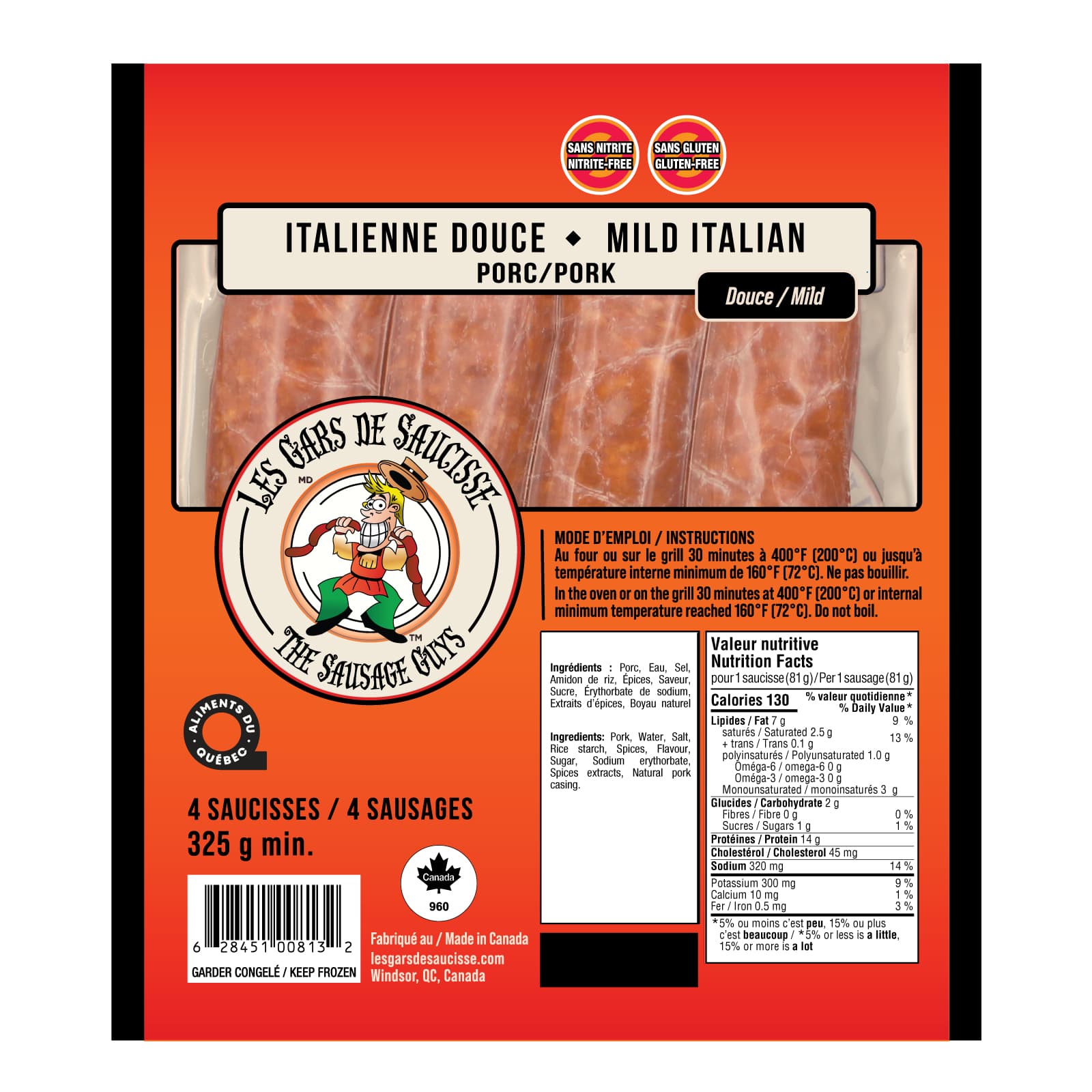 Emballage Italienne douce