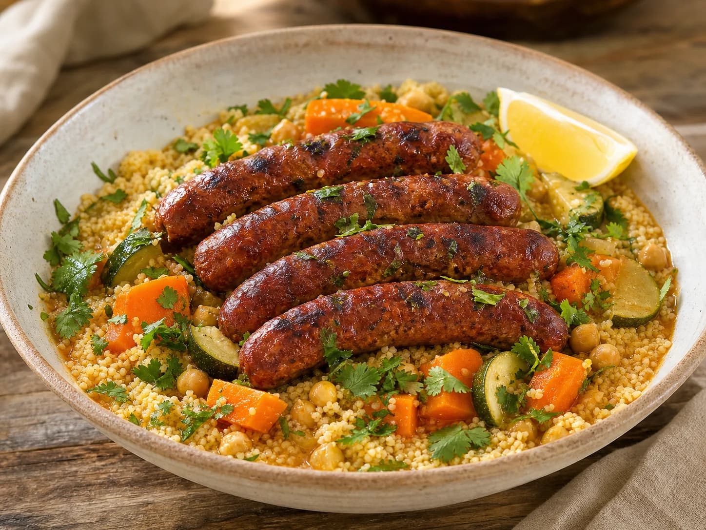 Couscous aux saucisses Merguez